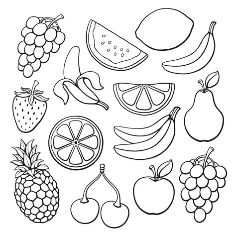 desenhos de frutas